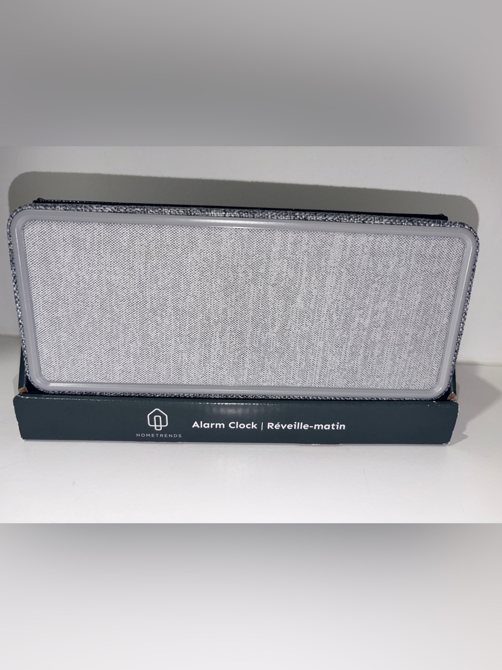 HOMETRENDS Gray Digital LED Alarm Clock - Modern Fabric iDesign